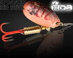 Wild Devil Baits Spinner Red Devil Raubfisch Köder Kunstköder Spoon  Angelköder