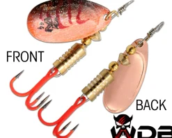 Wild Devil Baits Spinner Red Devil Raubfisch Köder Kunstköder Spoon  Angelköder