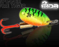 Wild Devil Baits Spinner Fire Tiger Raubfisch Köder Kunstköder Spoon  Angelköder