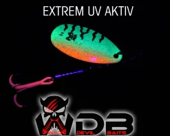 Wild Devil Baits Spinner Fire Tiger Raubfisch Köder Kunstköder Spoon  Angelköder