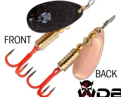 Wild Devil Baits Spinner Black Devil Raubfisch Köder Kunstköder Spoon  Angelköder
