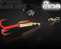 Wild Devil Baits Spinner Black Devil Raubfisch Köder Kunstköder Spoon  Angelköder