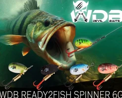Wild Devil Baits Spinner Sortiment Barsch in Box Perch Spinnköder Kunstköder Set Angelköder Spoon Sortimente