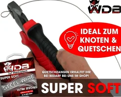 Wild Devil Baits Steel Wire 7x7 Stahlvorfach 10m Raubfischvorfach Hecht Vorfachmaterial Steel Leader Vorfachschnur
