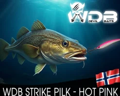 Wild Devil Baits Strike Pilk Hot Pink Pilker Meeresköder Angeln Dorsch Heilbutt Norwegen Köder Meeresangeln Angelköder