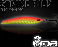 Wild Devil Baits Strike Pilk Fire Orange Pilker Meeresköder Angeln Dorsch Heilbutt Norwegen Köder Meeresangeln Angelköder