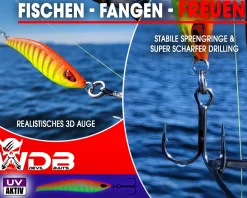 Wild Devil Baits Strike Pilk Pilker Meeresköder Angeln Dorsch Heilbutt Norwegen Köder Meeresangeln Angelköder