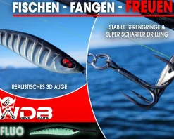 Wild Devil Baits Strike Pilk Pilker Meeresköder Angeln Dorsch Heilbutt Norwegen Köder Meeresangeln Angelköder