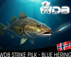Wild Devil Baits Strike Pilk Blue Hering Pilker Meeresköder Angeln Dorsch Heilbutt Norwegen Köder Meeresangeln Angelköder