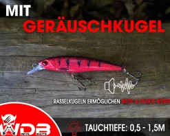 Wild Devil Baits Striker Minnow Wobbler Hardbait Kunstköder Raubfisch Köder Barsch Hecht Zander Wobbler