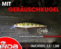 Wild Devil Baits Striker Minnow Wobbler Hardbait Kunstköder Raubfisch Köder Barsch Hecht Zander Wobbler