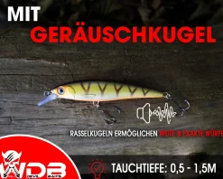 Wild Devil Baits Striker Minnow Wobbler Hardbait Kunstköder Raubfisch Köder Barsch Hecht Zander Wobbler