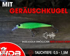 Wild Devil Baits Striker Minnow Wobbler Hardbait Kunstköder Raubfisch Köder Barsch Hecht Zander Wobbler