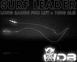 Wild Devil Baits Surf Leader mit Blei Brandungsvorfach Plattfisch Meeresvorfach Salt Rig Brandungssystem Meeresangeln verschiedene Varianten Angelköder