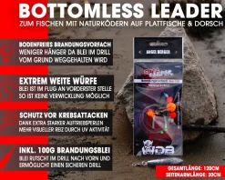 Wild Devil Baits Surf Leader mit Blei Brandungsvorfach Plattfisch Meeresvorfach Salt Rig Brandungssystem Meeresangeln verschiedene Varianten Angelköder