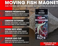 Wild Devil Baits Surf Leader Moving Fish Magnet Brandungsvorfach Plattfisch Dorsch mit Löffel Meeresvorfach Salt Rig Brandungssystem Angelköder