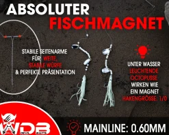 Wild Devil Baits Surf Leader Brandungsvorfach Plattfisch Meeresvorfach Salt Rig Brandungssystem Meeresangeln verschiedene Varianten Angelköder