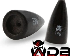 Wild Devil Baits Texas Blei Bullet Weights Texas Carolina Rig Sinker Patronenblei Angelköder
