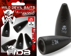 Wild Devil Baits Texas Blei Bullet Weights Texas Carolina Rig Sinker Patronenblei Angelköder