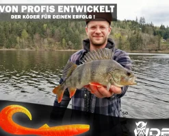 Wild Devil Baits Tornado Curly Tail Red Devil Twister Gummifisch Shad Kunstköder Softlure Gummiköder Hecht Barsch Zander Angelköder