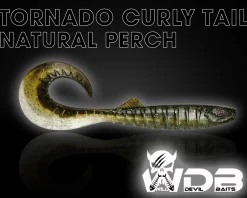 Wild Devil Baits Tornado Curly Tail Twister Gummifisch Shad Kunstköder Softlure Gummiköder Hecht Barsch Zander Angelköder