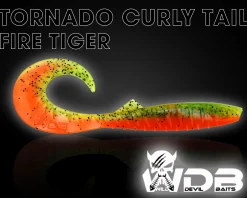 Wild Devil Baits Tornado Curly Tail Twister Gummifisch Shad Kunstköder Softlure Gummiköder Hecht Barsch Zander Angelköder
