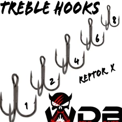 Wild Devil Baits Treble Hooks Raptor X Drilling Raubfischhaken Angelhaken  Zielfische