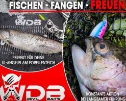 Wild Devil Baits Trout Spoon Rainbow Trout Forellen Blinker Mini Spoon Forellenangeln Angelköder