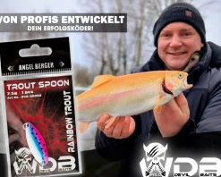 Wild Devil Baits Trout Spoon Rainbow Trout Forellen Blinker Mini Spoon Forellenangeln Angelköder