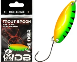 Wild Devil Baits Trout Spoon Fire Tiger Forellen Blinker Mini Spoon Forellenangeln Angelköder