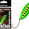 Wild Devil Baits Trout Spoon Green Flash Forellen Blinker Mini Spoon Forellenangeln Angelköder