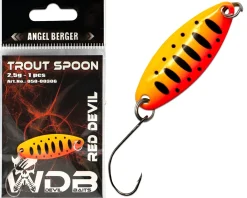 Wild Devil Baits Trout Spoon Red Devil Forellen Blinker Mini Spoon Forellenangeln Angelköder