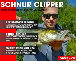 Wild Devil Baits Tungsten Steel Line Cutter Schnur Clipper Angelschnur Wolfram Cutter Angelschere  Angelschnurschneider  Angelzubehör