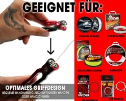 Wild Devil Baits Tungsten Steel Line Cutter Schnur Clipper Angelschnur Wolfram Cutter Angelschere  Angelschnurschneider  Angelzubehör