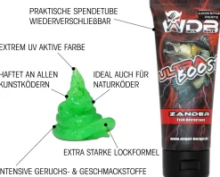 Wild Devil Baits Ultra Boost Raubfischpaste Zander Lockstoff Paste Fish Attractant Köder Paste Raubfisch Aroma Futtermittel