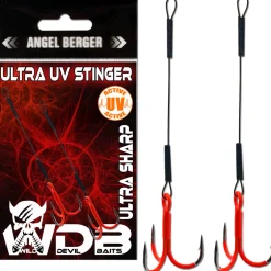 Wild Devil Baits Ultra UV Stinger Angstdrilling Assithook Angelzubehör