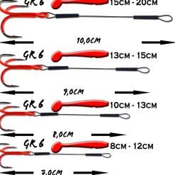 Wild Devil Baits Ultra UV Stinger Angstdrilling Assithook Angelzubehör