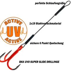 Wild Devil Baits Ultra UV Stinger Angstdrilling Assithook Angelzubehör