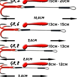 Wild Devil Baits Ultra UV Stinger Angstdrilling Assithook Angelzubehör