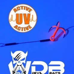 Wild Devil Baits Ultra UV Stinger Angstdrilling Assithook Angelzubehör
