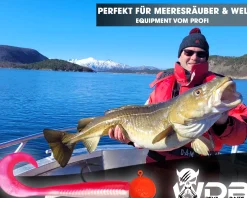 Wild Devil Baits UVO Rattle Curly Sand Eel Twister Sandaal Meeres Shad Gummifisch Sandeel Meeresangeln Angelköder