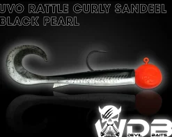 Wild Devil Baits UVO Rattle Curly Sand Eel Twister Sandaal Meeres Shad Gummifisch Sandeel Meeresangeln Angelköder