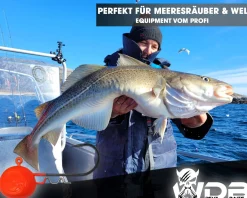 Wild Devil Baits UVO Rattle Jig 8/0 Meeres Jighaken Jig Head Rassel Jigkopf Norwegen  Angelköder