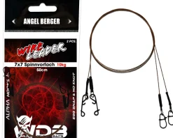 Wild Devil Baits Wire Leader Egg Snap - No Knot 7x7 Stahlvorfach 50cm Spinnvorfach Raubfisch Vorfach Kunstköder Vorfächer Angelzubehör
