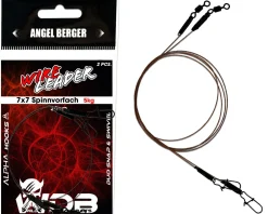 Wild Devil Baits Wire Leader Duo Snap - Swivel 7x7 Stahlvorfach 30cm Spinnvorfach Raubfisch Vorfach Kunstköder Vorfächer Zielfische