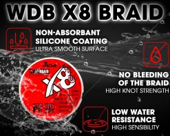 Wild Devil Baits X8 Braid Dark Green Japan PE 8-fach rund geflochtene Angelschnur Braided Fishing Line Angelschnur