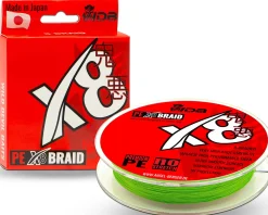 Wild Devil Baits X8 Braid Fluo Chartreuse Japan PE 8-fach rund geflochtene Angelschnur Braided Fishing Line Angelschnur