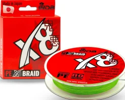 Wild Devil Baits X8 Braid Fluo Chartreuse Japan PE 8-fach rund geflochtene Angelschnur Braided Fishing Line Angelschnur