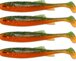 Wild Devil Baits Zander Scout Green Tomato Shad Gummifisch Softlure Angelköder