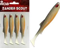 Wild Devil Baits Zander Scout Hot Olive Shad Gummifisch Softlure Angelköder
